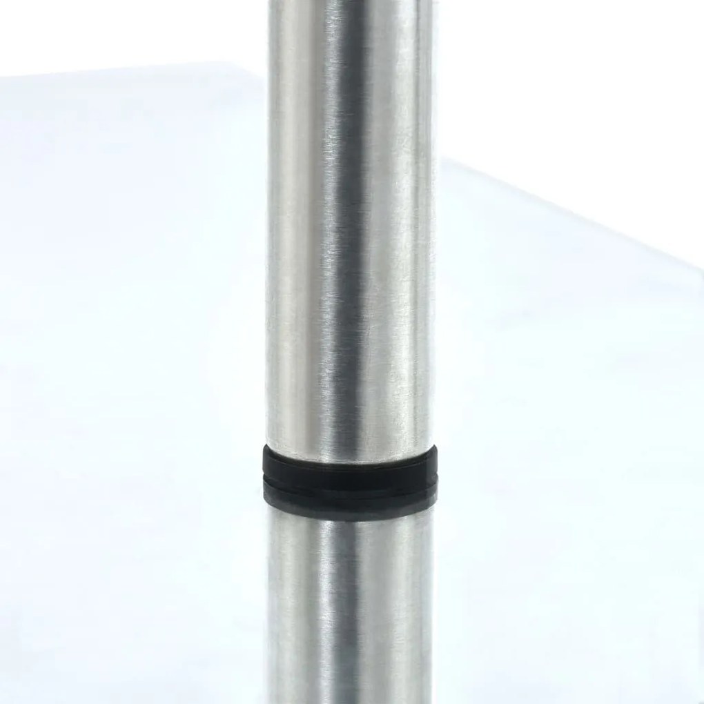 vidaXL Ράφι Κουζίνας Γωνιακό Τριώροφο από Ψημένο Γυαλί