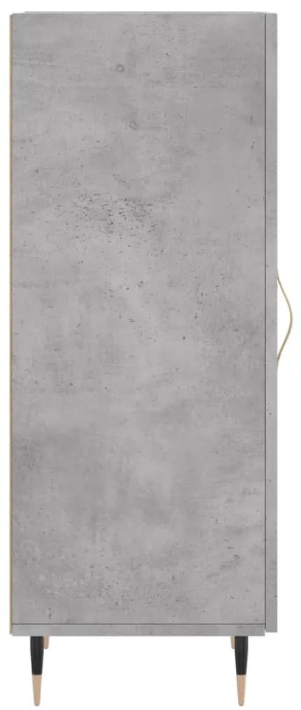 vidaXL Ντουλάπι Γκρι Σκυροδέματος 34,5x34x90 εκ. Επεξεργασμένο Ξύλο