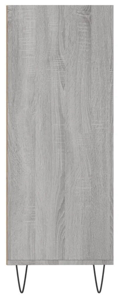 vidaXL Βιβλιοθήκη Γκρι Sonoma 69,5 x 32,5 x 90 εκ. από Επεξεργ. Ξύλο