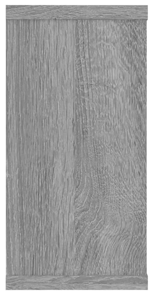vidaXL Ραφιέρες Τοίχου Κύβος 2 τεμ Γκρι Sonoma 100x15x30εκ. Επεξ. Ξύλο