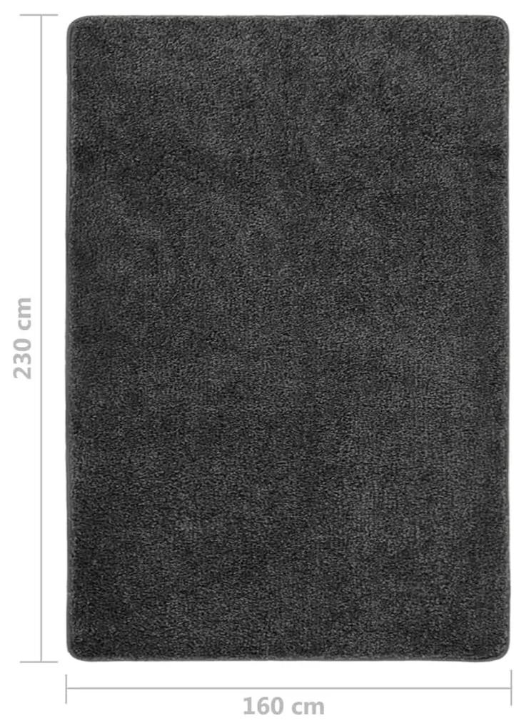 Χαλί Shaggy Αντιολισθητικό Σκούρο Γκρι 160 x 230 εκ. - Γκρι