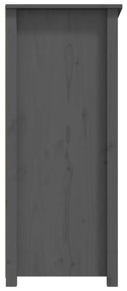 Ντουλάπι Γκρι 83 x 41,5 x 100 εκ. από Μασίφ Ξύλο Πεύκου - Γκρι