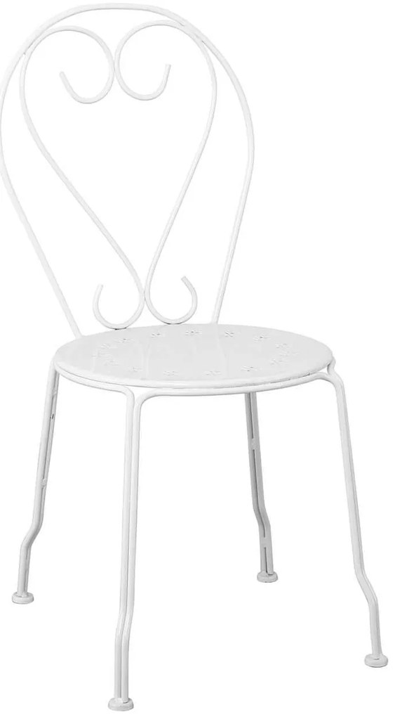 Καρέκλα Bistro Μεταλλική Άσπρη 41x48x90cm