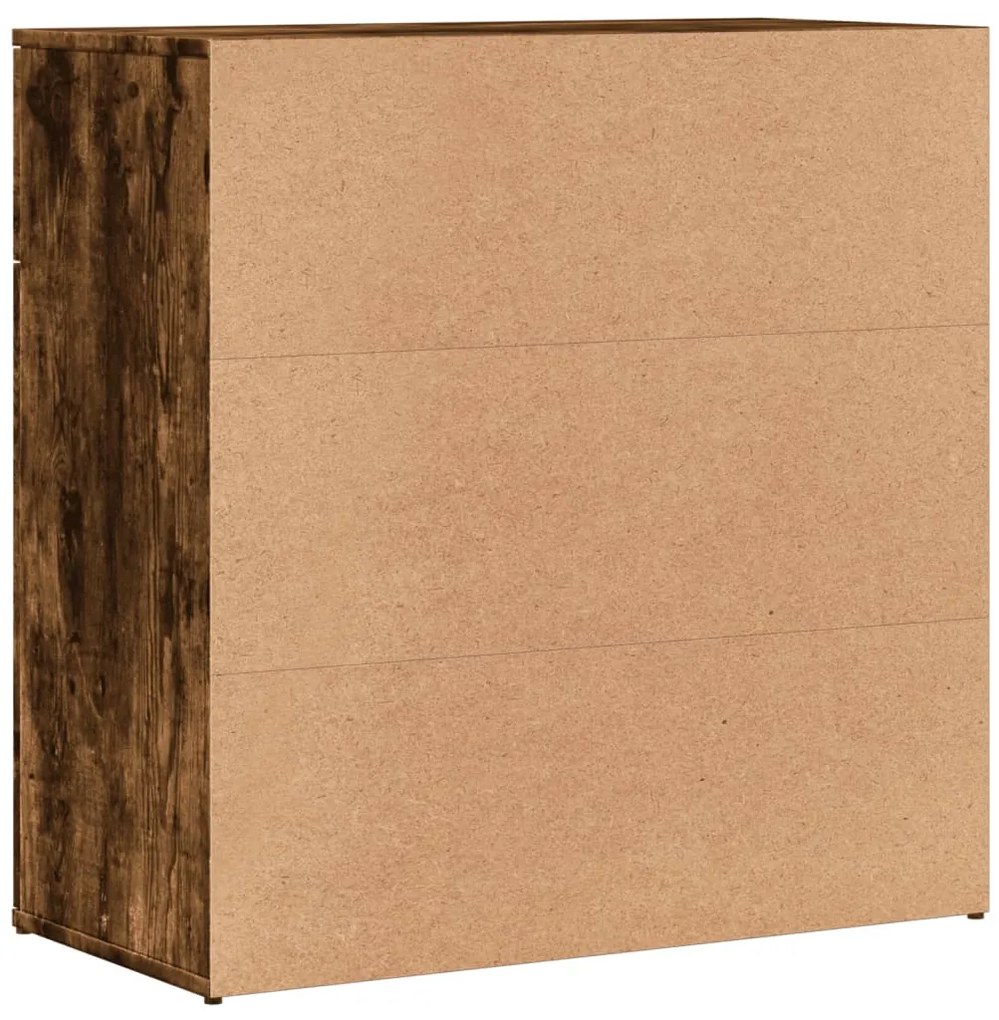 vidaXL Βοηθητικό Ντουλάπι Καπνιστή Δρυς 79x38x80εκ. Επεξεργασμένο Ξύλο