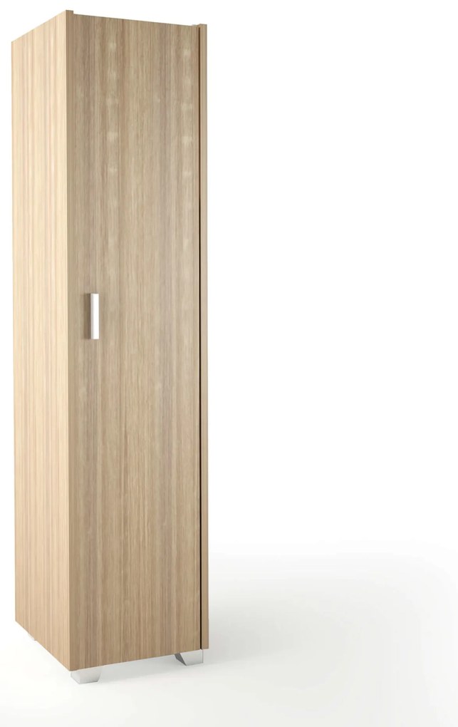 Ντουλάπα μονόφυλλη σε χρώμα δρυς 48x50x180