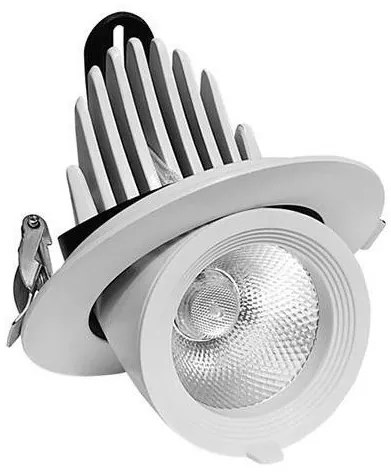 Φωτιστικό Σποτ Χωνευτό Με Κινητή Βάση LED 20W IP22 3CCT Pro 145-65022 Eurolamp-145-65022-Λευκό 145-65022