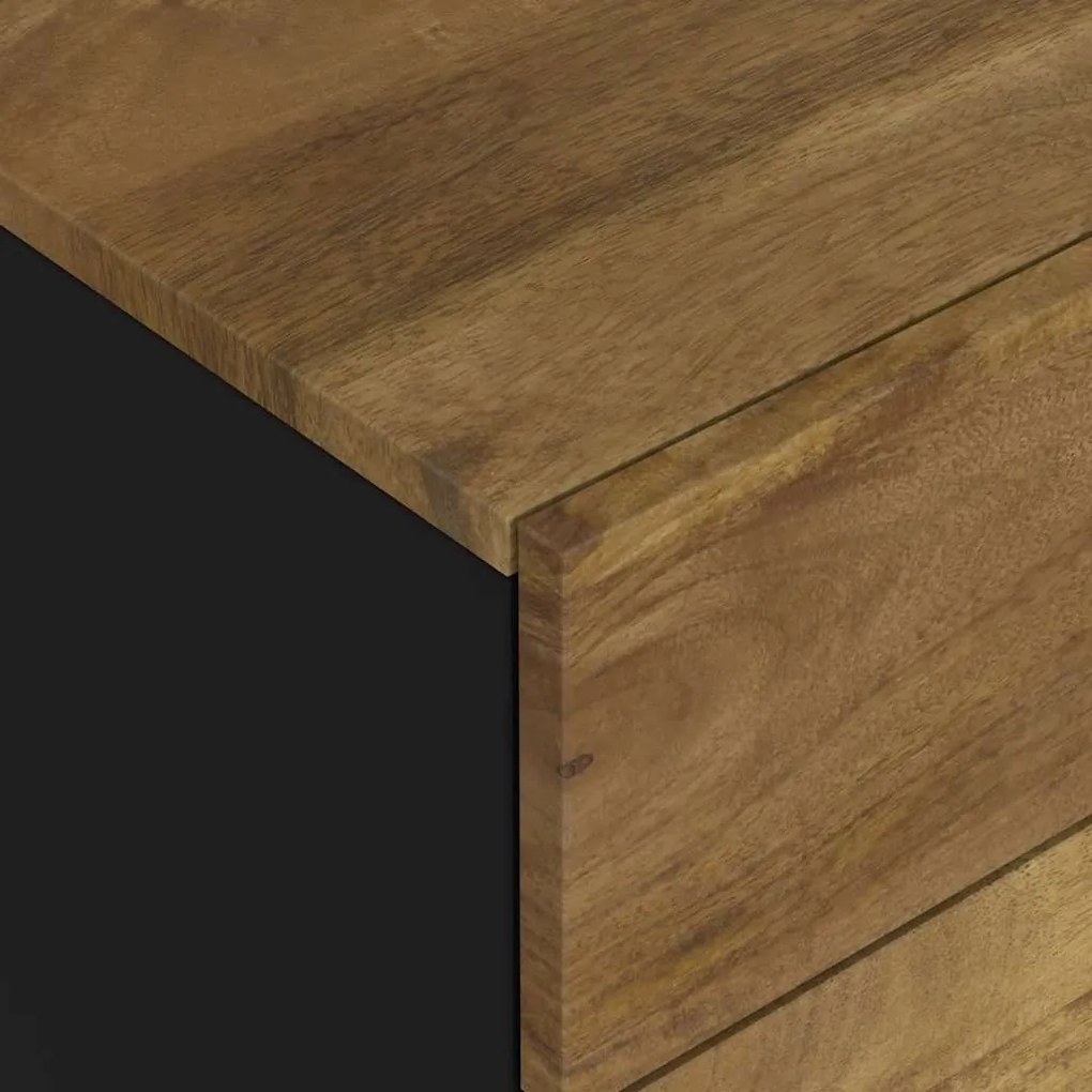 vidaXL Κομοδίνο 50 x 33 x 62 εκ. από Μασίφ Ξύλο Μάνγκο &amp; Επεξ. Ξύλο