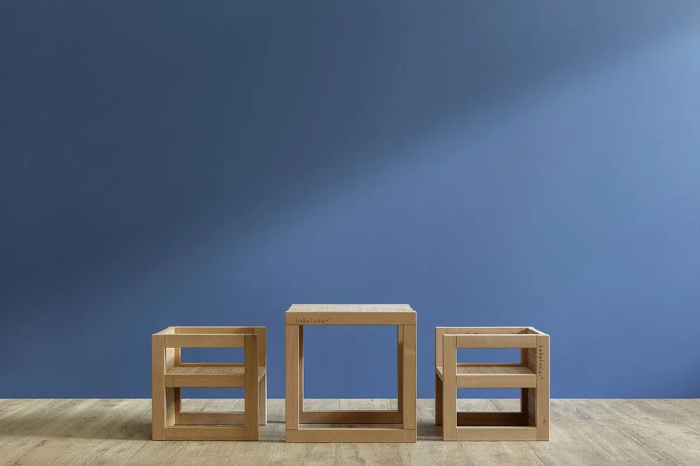 Cubotto Premium Τραπεζακι Montessori Μπεζ 39x39x39cm