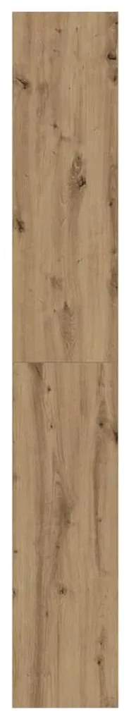 vidaXL Βιβλιοθήκη artisan δρυς 80 x 30 x 198 εκ Επεξεργασμένο ξύλο