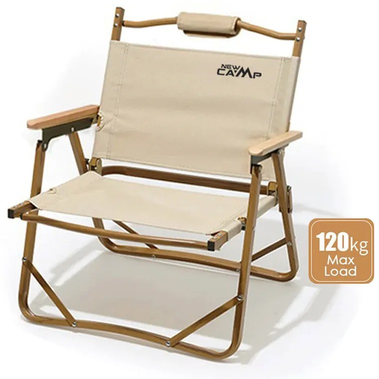 Καρεκλάκι Παραλίας NEW CAMP KERMIT CHAIR Μπεζ Polyester/Μέταλλο 52x43x62cm