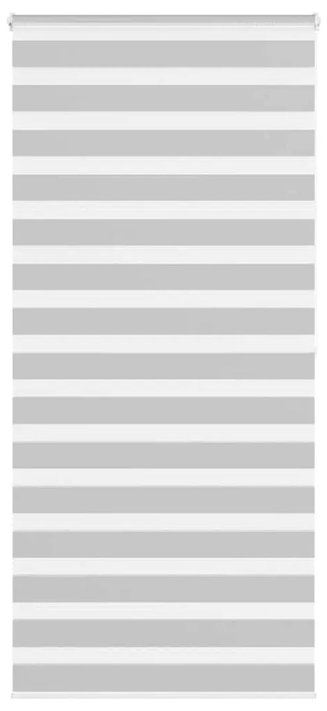 vidaXL Ζέβρα τυφλή Ανοιχτό Γκρι Πλάτος υφάσματος 110,9 εκ. Πολυεστέρας