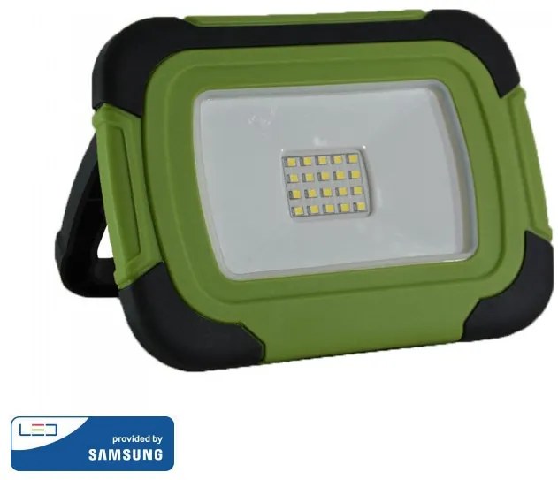 LED Προβολέας V-TAC 20W Samsung SMD με μπαταρία επαναφορτιζόμενος Ψυχρό Λευκό 504
