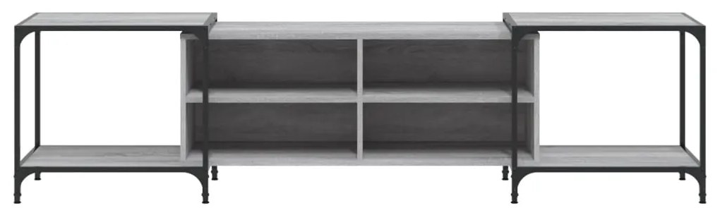 vidaXL Έπιπλο Τηλεόρασης Γκρι Sonoma 203 x 37 x 50 εκ. Επεξεργ. Ξύλο