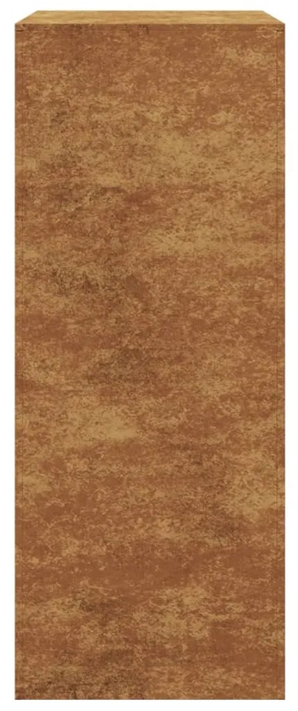 Ράφι για καυσόξυλα 60x40x100 cm Ατσάλι σκληρυθέν στον αέρα - Καφέ