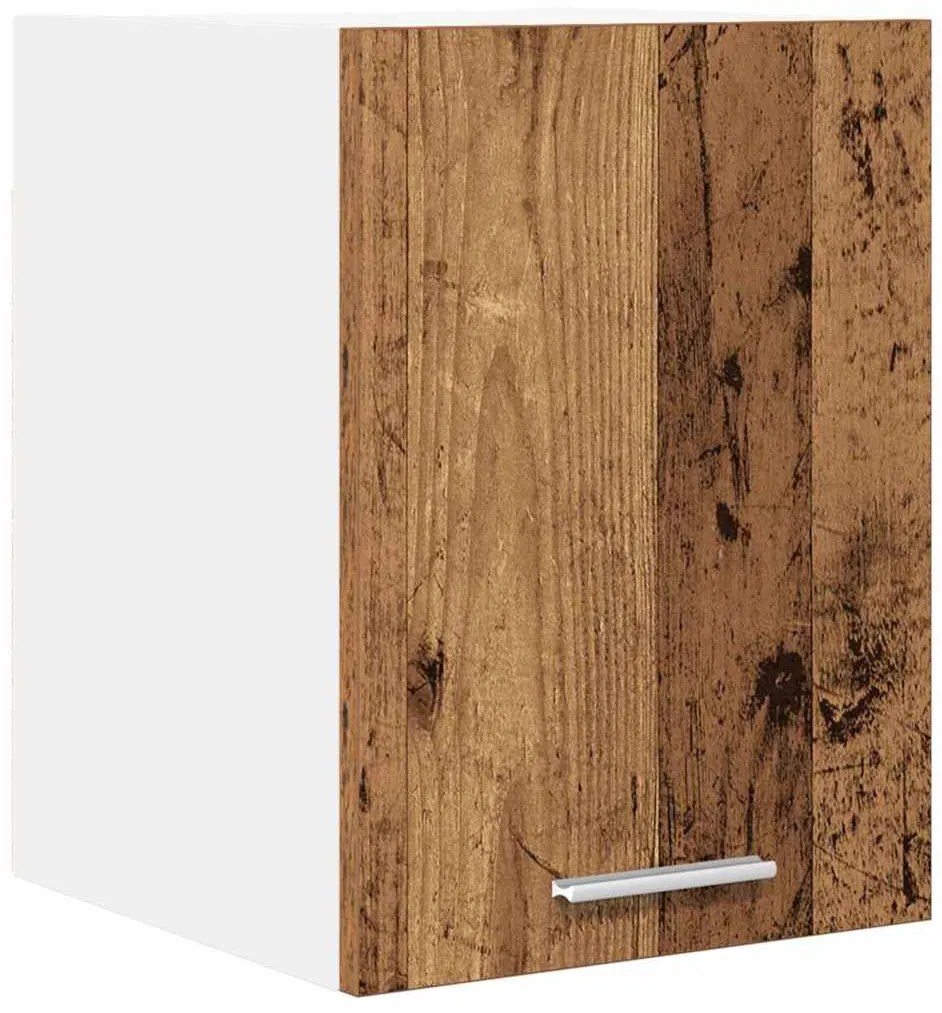 vidaXL Κρεμαστό ντουλάπι Riga Παλαιό Ξύλο και Λευκό 30 x 31 x 40 εκ.