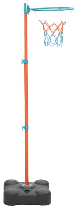vidaXL Σετ Παιδικής Μπασκέτας Φορητή Ρυθμιζόμενη 109-141 εκ.