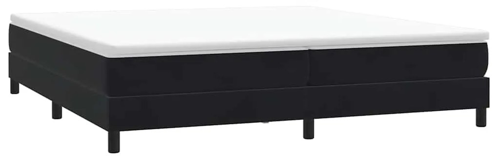 vidaXL Κρεβάτι Boxspring χωρίς Στρώμα Μαύρο 200x210 εκ. Βελούδινο