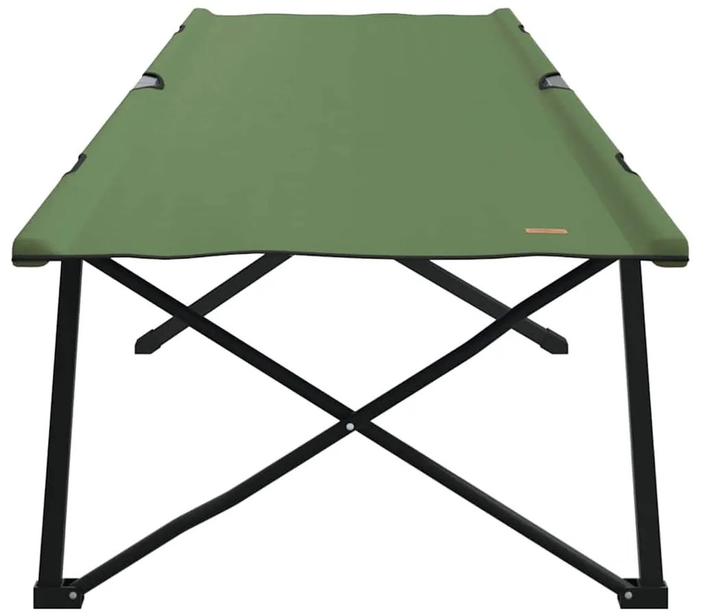 vidaXL Αναδιπλούμενο Κρεβάτι Κάμπινγκ Πράσινο 206 x 76 x 74 εκ