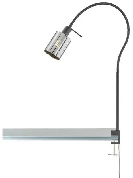 Επιτραπέζιο Φωτιστικό Γραφείου Φιμέ Iska 30441 Fischer Honsel-30441-Φιμέ/Smoke 30441