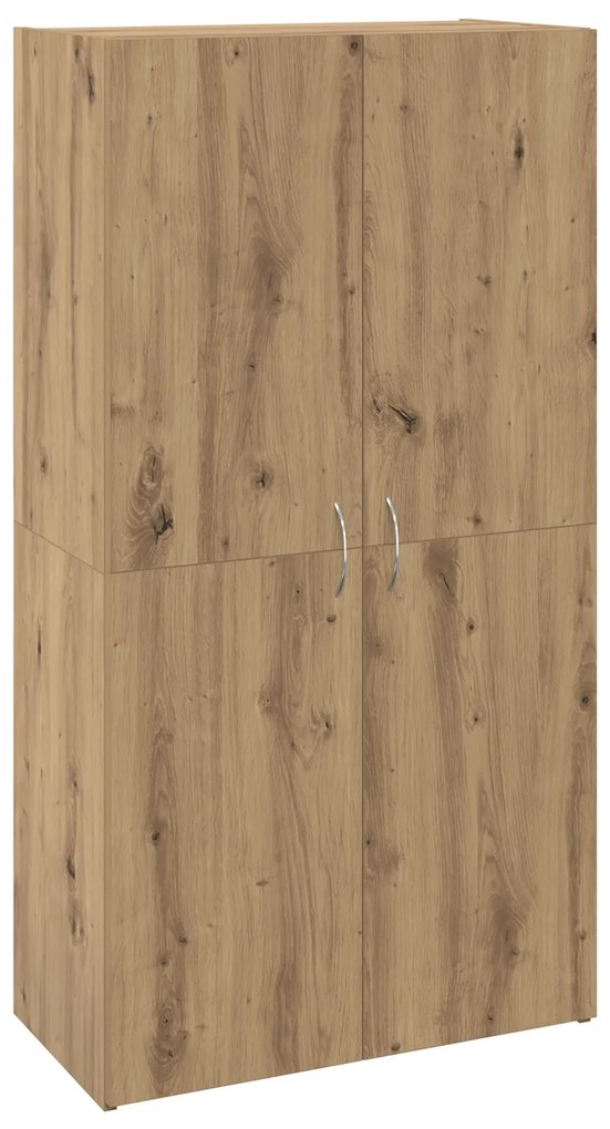 vidaXL Γραφείο Ντουλάπι με ράφι με πόρτα artisan δρυς 60 x 32 x 115 cm