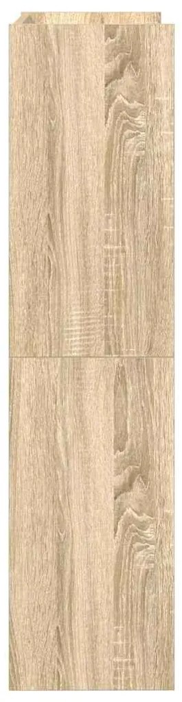 Παπουτσοθήκη sonoma Δρυς 60x25x100 εκ. Επεξεργασμένο Ξύλο - Καφέ