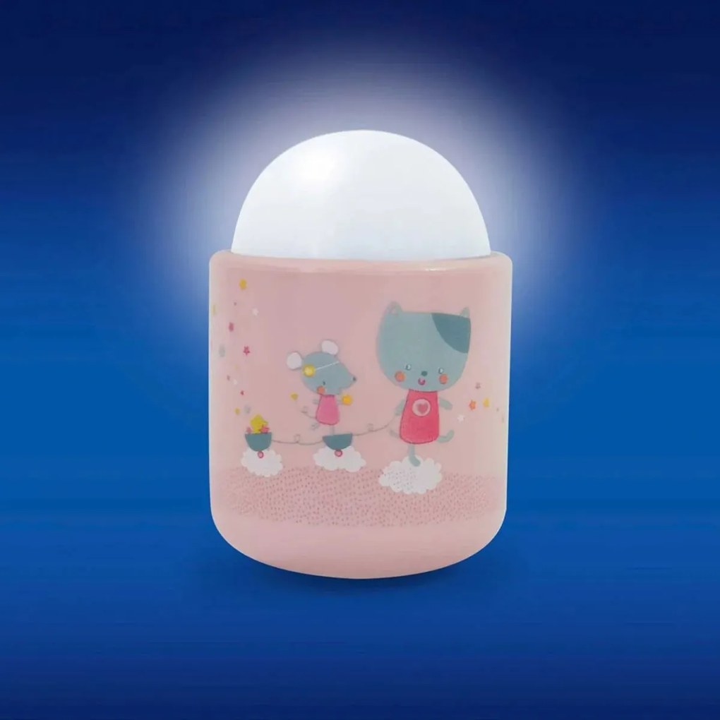 Παιδικό Φωτάκι Νυκτός LED Pabobo Αυτόνομο Pink SL02-Lolabella