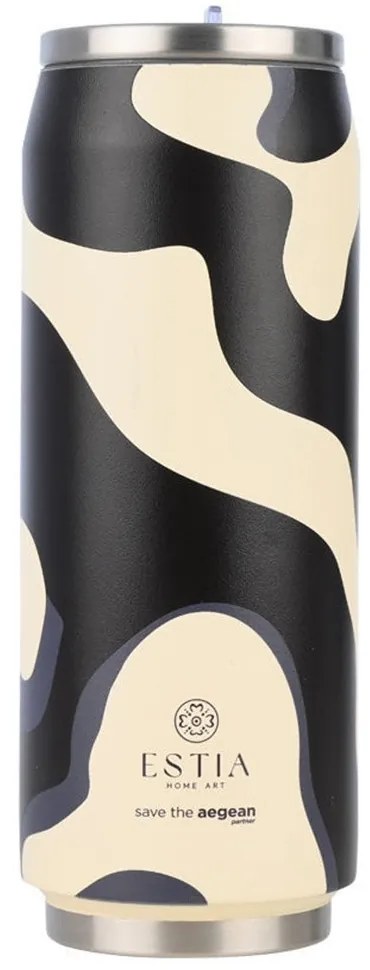 Ποτήρι - Θερμός Bold Drift Save The Aegean 01-31305 500ml Beige-Black Estia