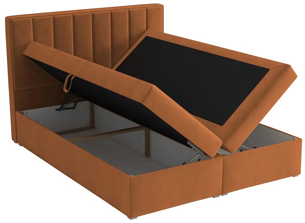 Επενδυμένο κρεβάτι ideal Box-Mpez-140 x 200