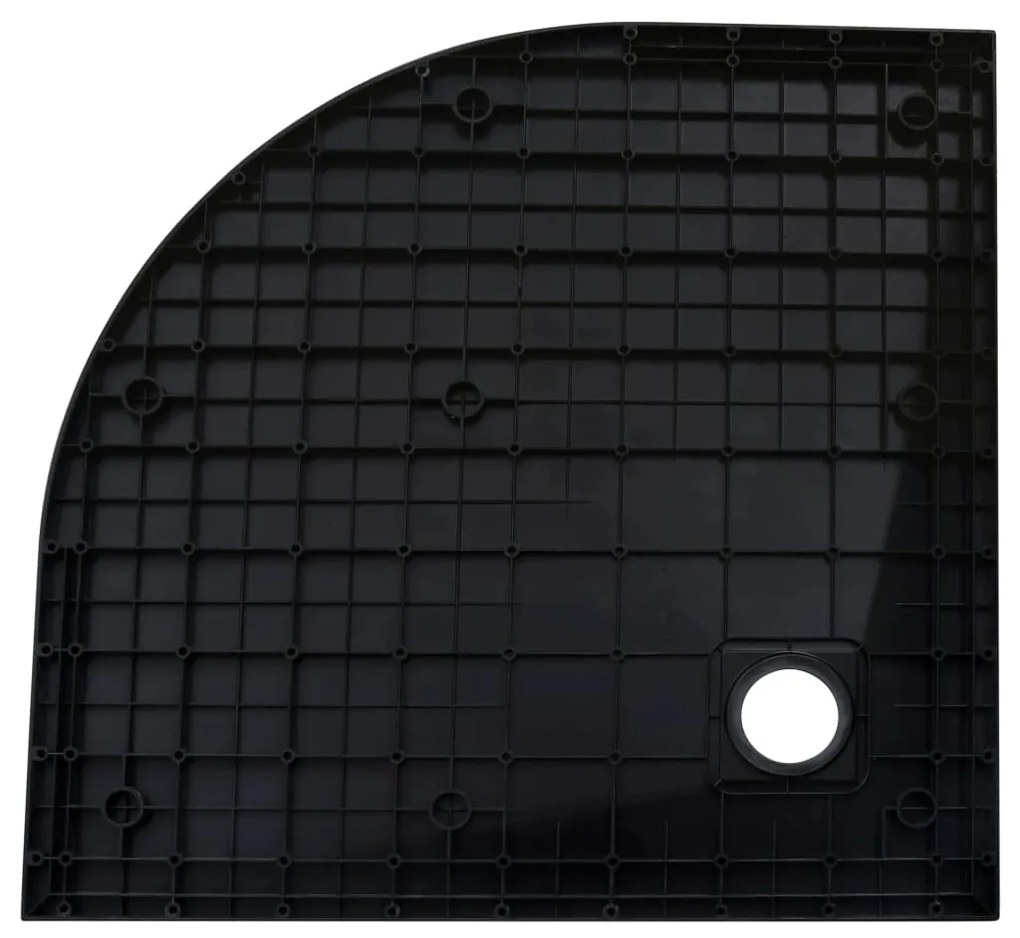 vidaXL Βάση Ντουζιέρας Μαύρη 90 x 90 εκ. από SMC