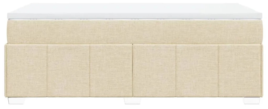 ΚΡΕΒΑΤΙ BOXSPRING ΜΕ ΣΤΡΩΜΑ ΚΡΕΜ 100 X 200 ΕΚ. ΥΦΑΣΜΑΤΙΝΟ 3285454