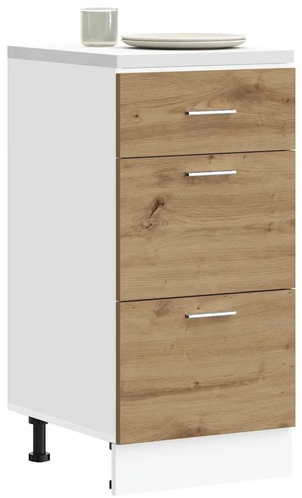 vidaXL Κάτω ντουλάπι Lyon Artisan Oak 40x46x81,5 cm