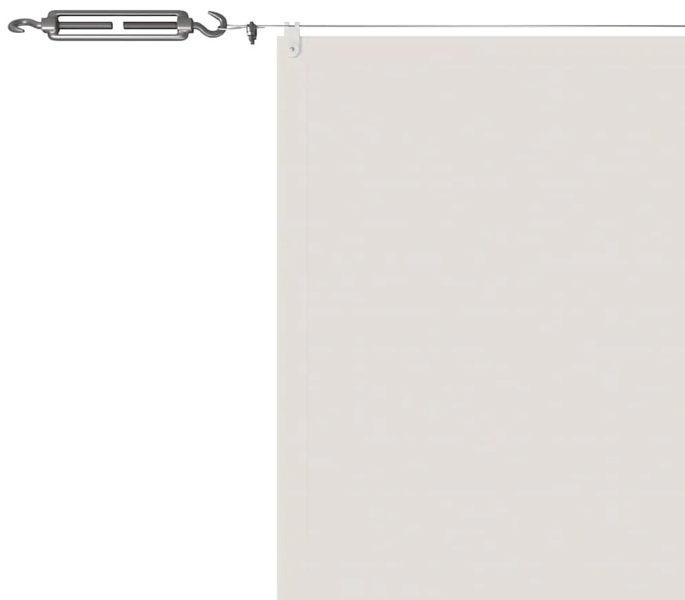 vidaXL Τέντα Κάθετη Λευκή 60 x 800 εκ. από Ύφασμα Oxford