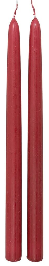Κεριά Για Κηροπήγιο 30εκ. (Σετ 2τμχ) A-S Hugo Red 196009