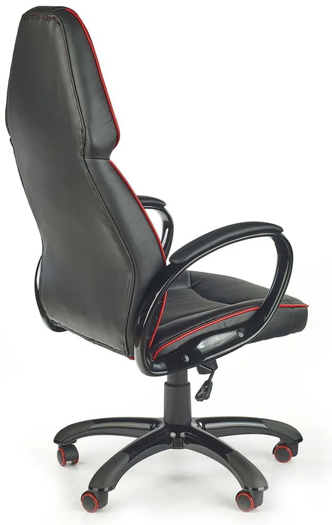ΚΑΡΕΚΛΑ ΓΡΑΦΕΙΟΥ / GAMER ROB ΜΑΥΡΟ / ΚΟΚΚΙΝΟ 65x70x122-132cm