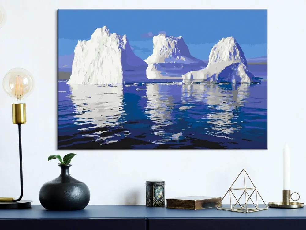 Πίνακας ζωγραφικής με αριθμούς Iceberg - 60x40