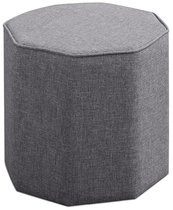 Σκαμπώ Hexa Megapap υφασμάτινο χρώμα γκρι 40x40x42εκ.-GP043-0093,1