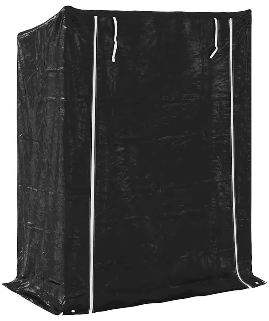 vidaxL Ράφι για καυσόξυλα με κάλυμμα βροχής 150x80x200 εκ.