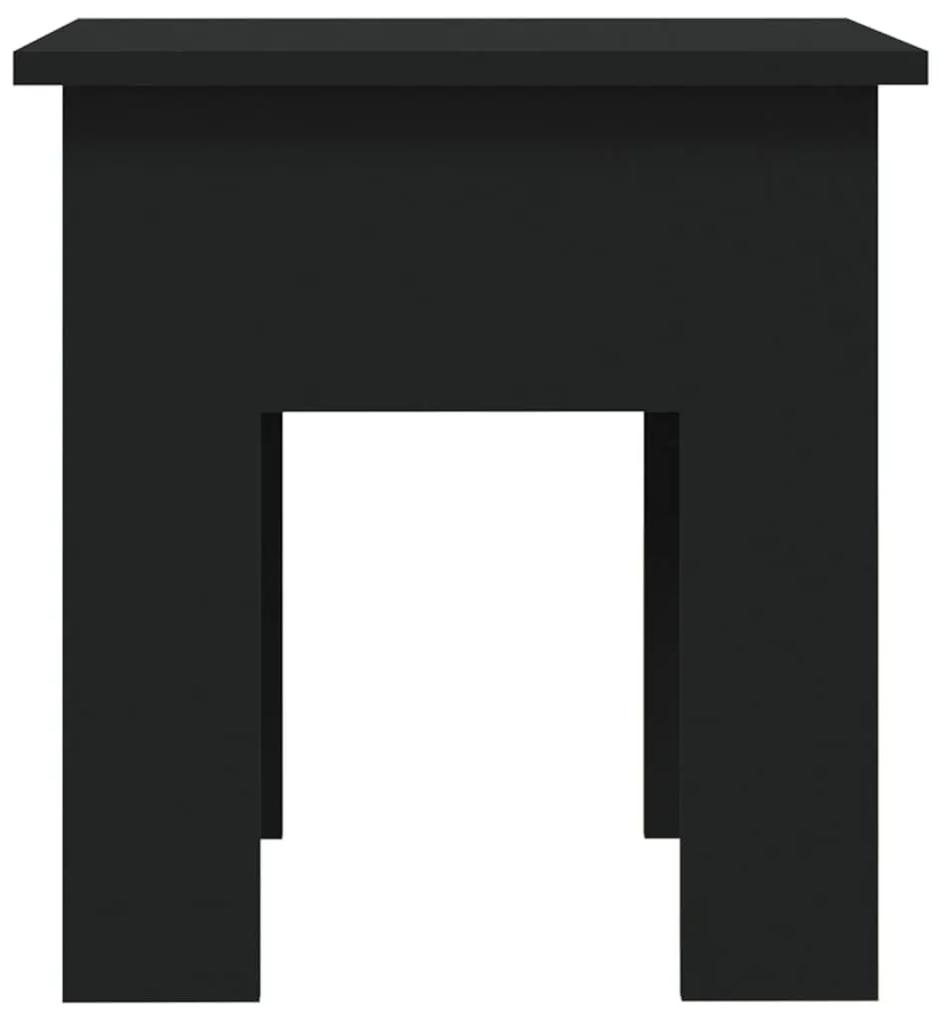 Τραπεζάκι Σαλονιού Μαύρο 40 x 40 x 42 εκ. από Μοριοσανίδα - Μαύρο