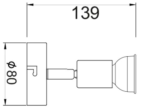 ΣΠΟΤ I ΜΑΥΡΟ ΜΑΤ 1 Χ GU10 TRINITY - MC634BK1 - MC634BK1