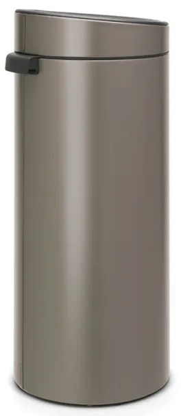 Κάδος Brabantia Touch Bin New 650007, 30 L, αθόρυβο και ομαλό κλείσιμο, γκρι