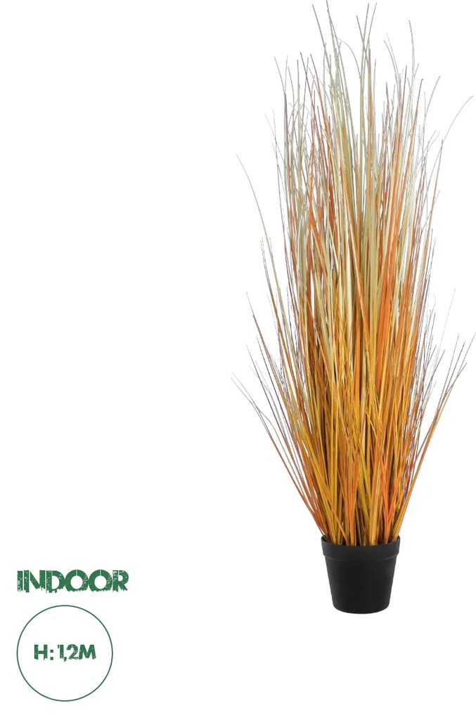 GloboStar® Artificial Garden BUCHANAN'S SEDGE GRASS 20115 Τεχνητό Διακοσμητικό Φυτό Γρασίδι του Μπουχανάν Υ120cm