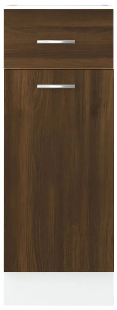 vidaXL Ντουλάπι με Συρτάρια "Lyon" Καφέ Δρυς 30x46x81,5 εκ. από Τεχνητό Ξύλο