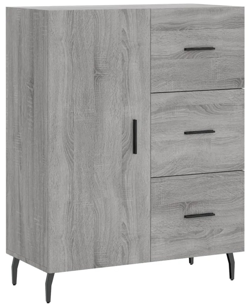 vidaXL Ντουλάπι Γκρι Sonoma 69,5 x 34 x 90 εκ. από Επεξεργασμένο Ξύλο