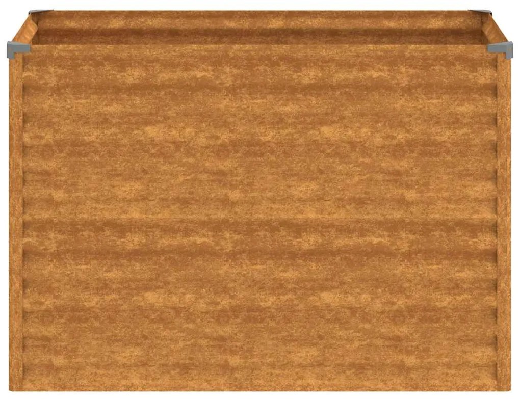 vidaXL Υπερυψωμένο Ζαρντινιέρα Κήπου 100 x 50 x 69 εκ. από Ατσάλι Corten