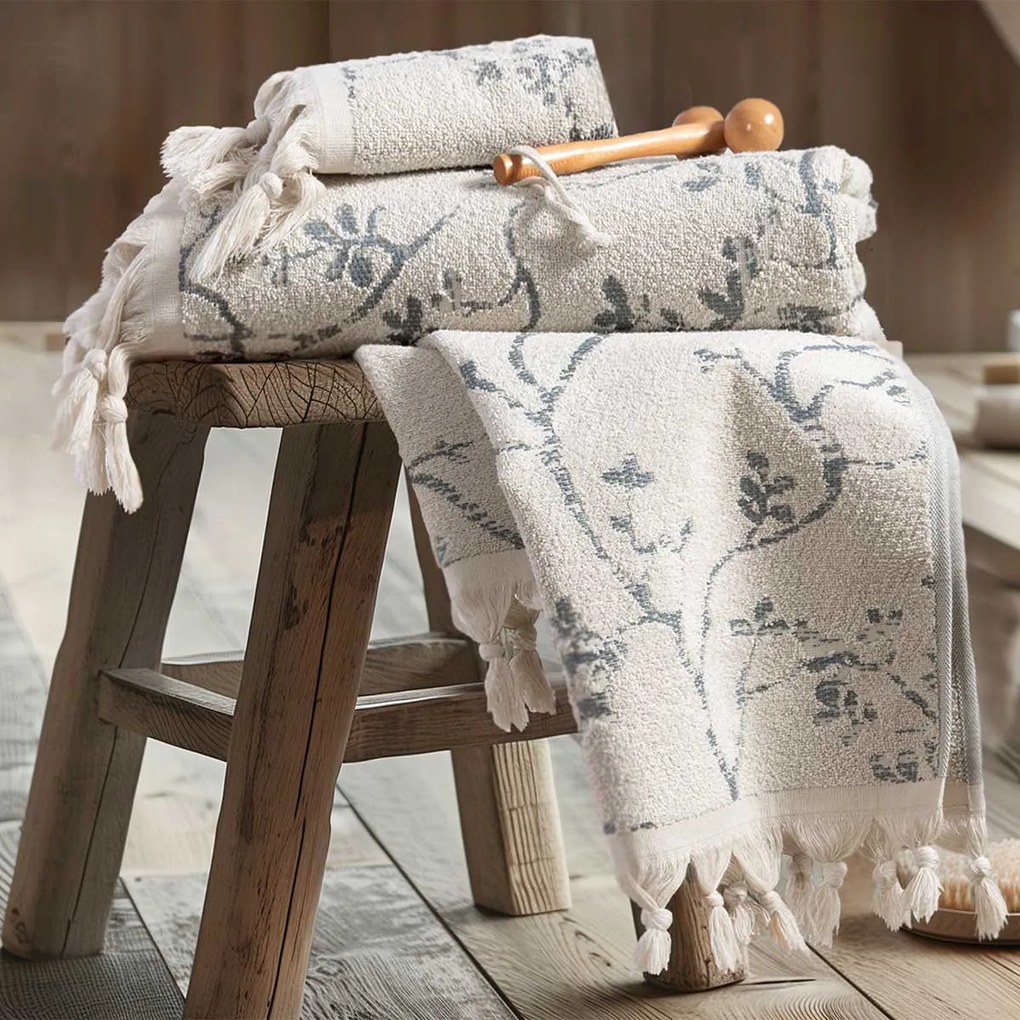 Πετσέτα Χεριών (30x50) Nef-Nef Homeware Premium Livery Ecru 550gsm