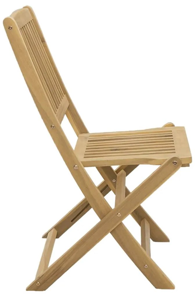 vidaXL Καρέκλες Κήπου Πτυσσόμενες 4 τεμ. 57x49x90 εκ. Μασίφ Ακακία