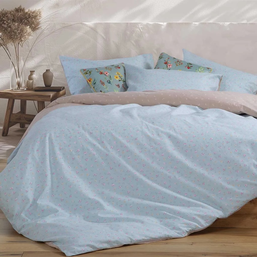 Σεντόνια King Size (Σετ) Nef-Nef Homeware Smart Lorelay Aqua