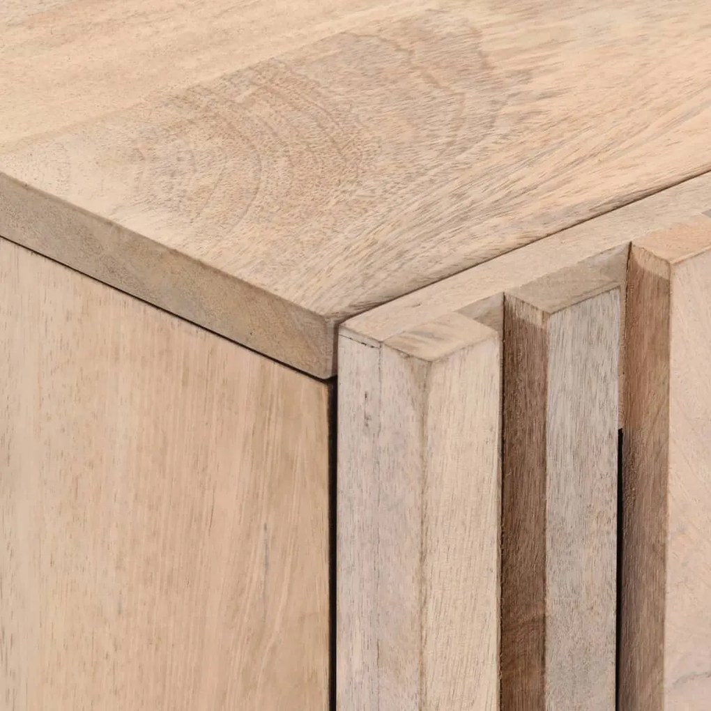 vidaXL Έπιπλο Τηλεόρασης Λευκό 105x34x46 εκ. από Μασίφ Ξύλο Ακακίας
