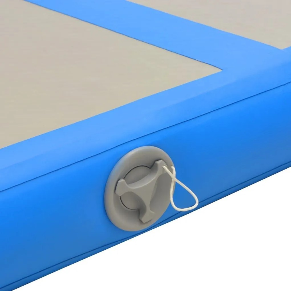 Στρώμα Ενόργανης Φουσκωτό Μπλε 500 x 100 x 10 εκ. PVC με Τρόμπα - Γκρι