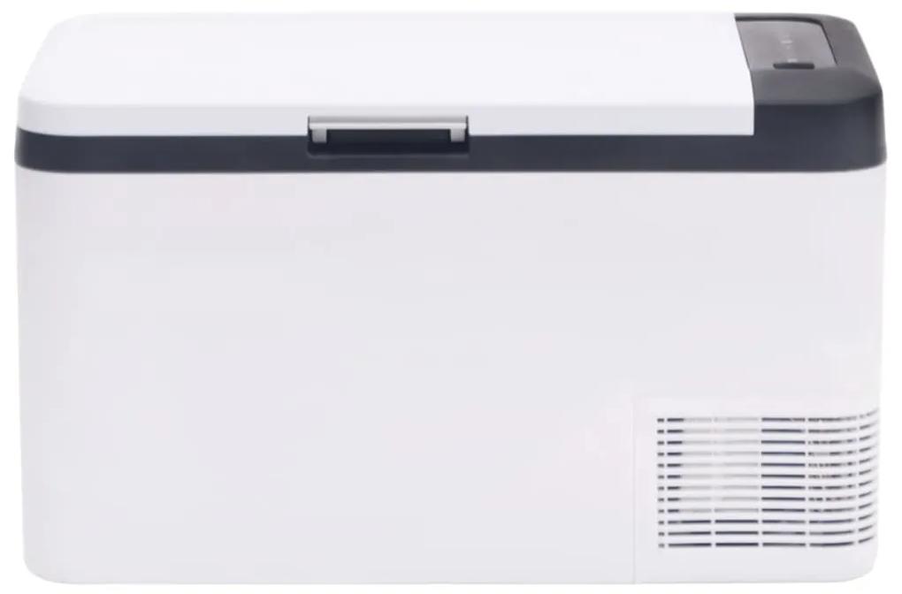 vidaXL Ψυγείο με Λαβή & Προσαρμογέα Μαύρο & Λευκό 18 Λ. από PP & PE
